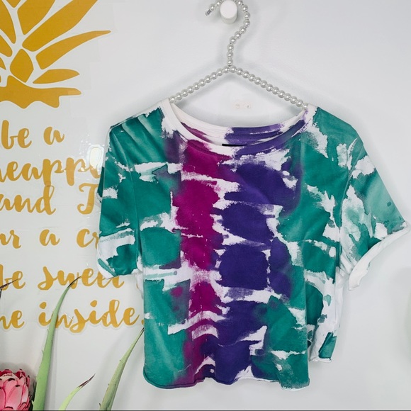 Urban Outfitters Tops - Urban Outfitters BDG Tie Dye Crop Tee Shirt Medium